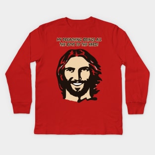 Jesus Christus Meme Design Kids Long Sleeve T-Shirt